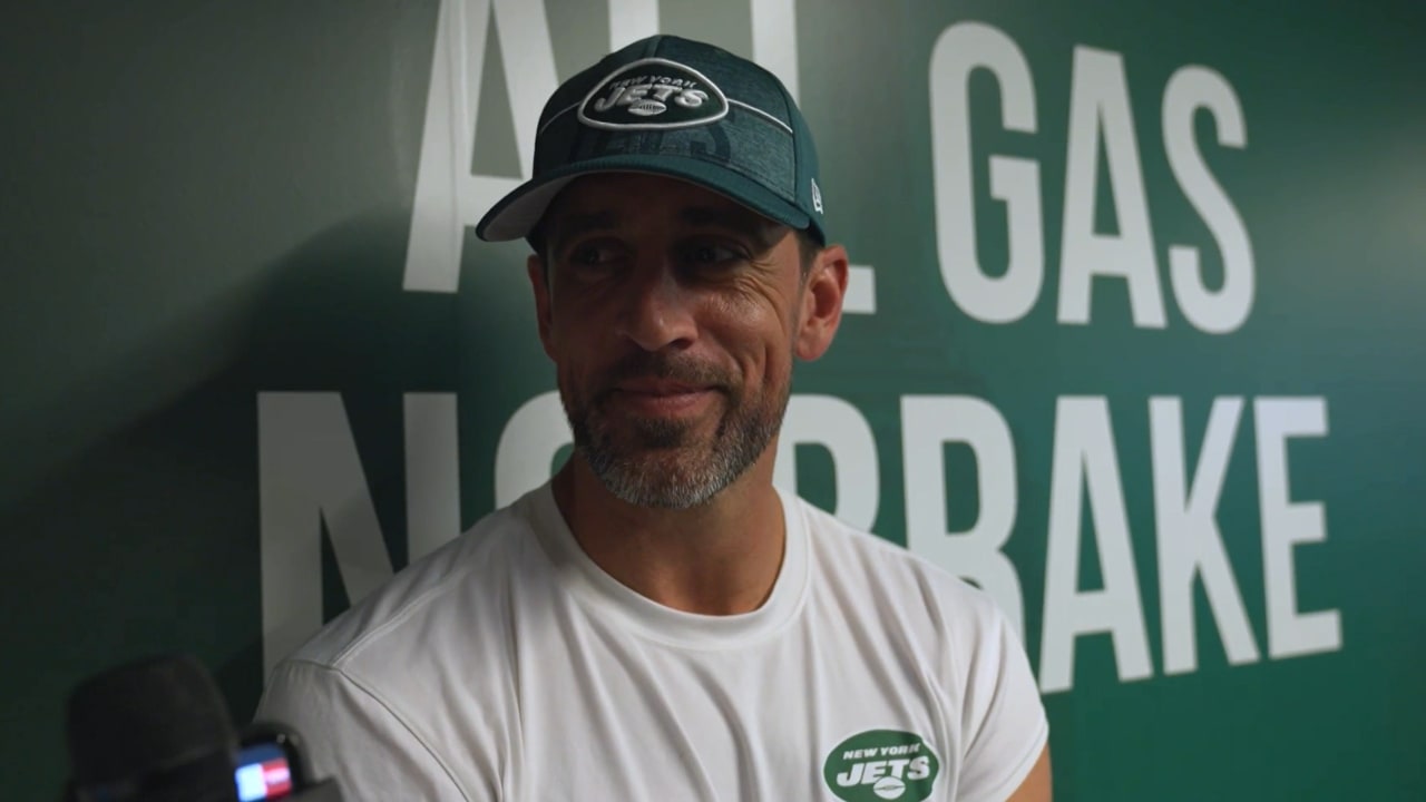 New York Jets/Giants Game Roster Sheet Aug 26,2023 Aaron Rodgers