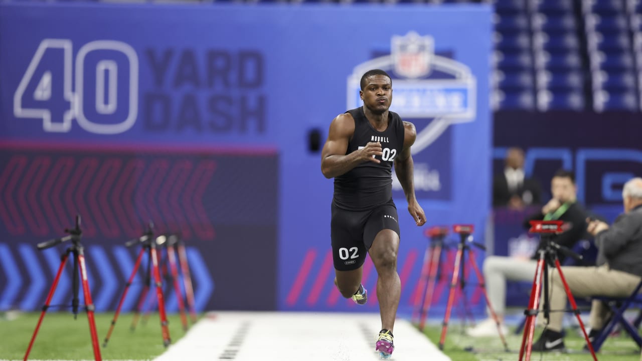 Fastest 40 times from running backs at the 2023 NFL Combine