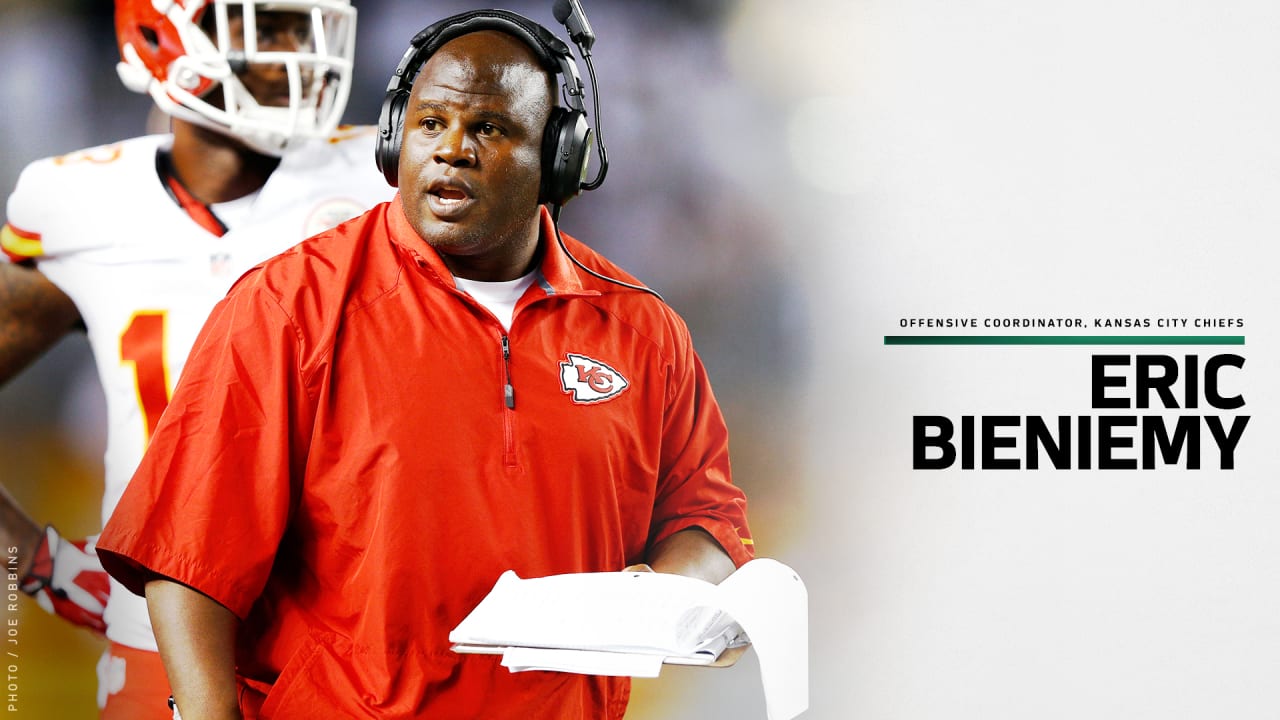 Eric Bieniemy interviews for Denver Broncos' head-coaching vacancy