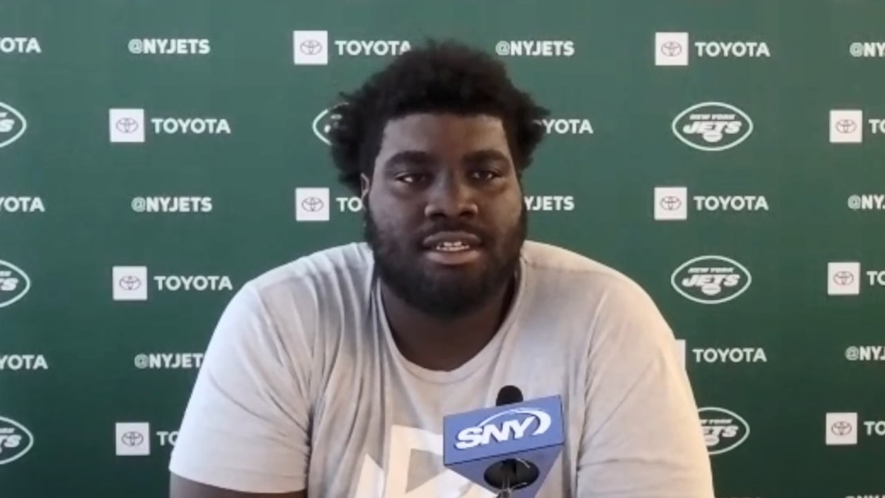 Jets Rookie T Mekhi Becton Acts Like He's Been Here Before