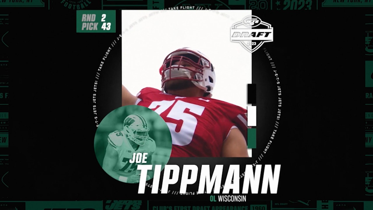 Twitter reacts to Jets selecting Joe Tippmann