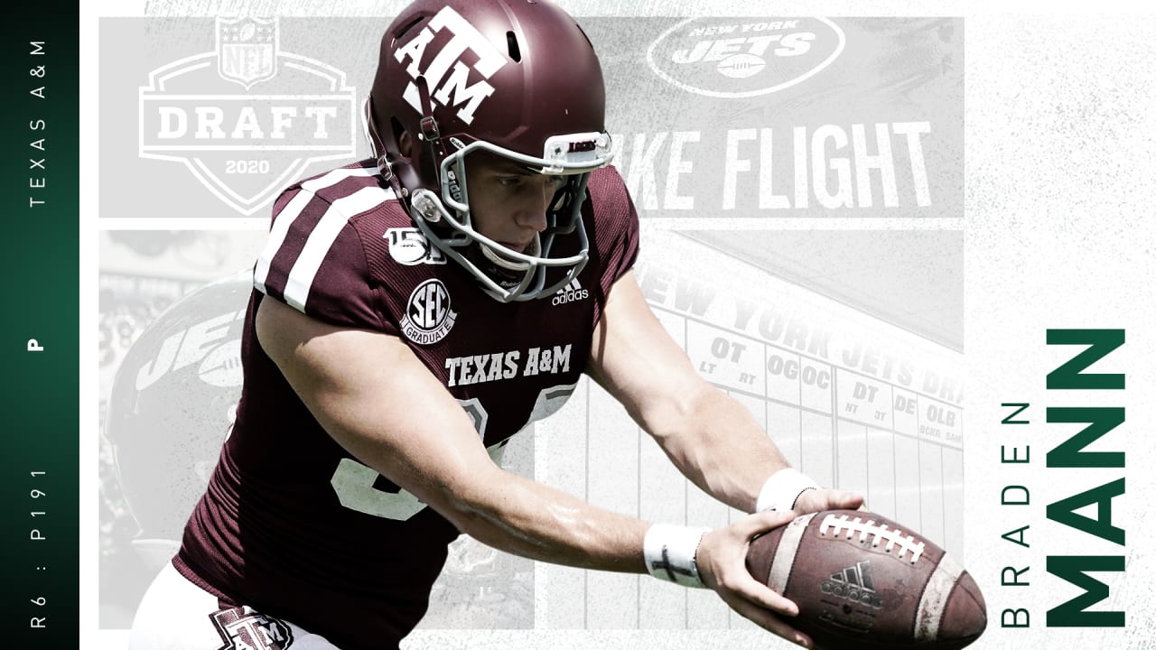 2020 NFL Draft: Jets Select Punter Braden Mann, Texas A&M, 191st-overall  Pick