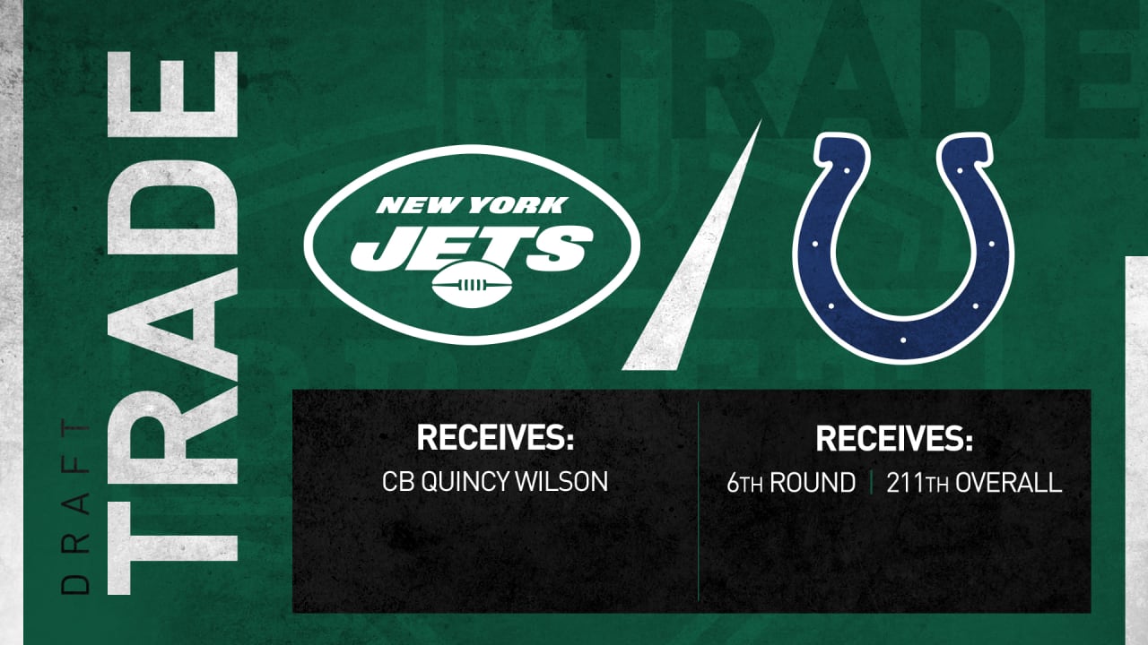 Jets Trade Final Pick of Draft (#211) to Colts for CB Quincy Wilson