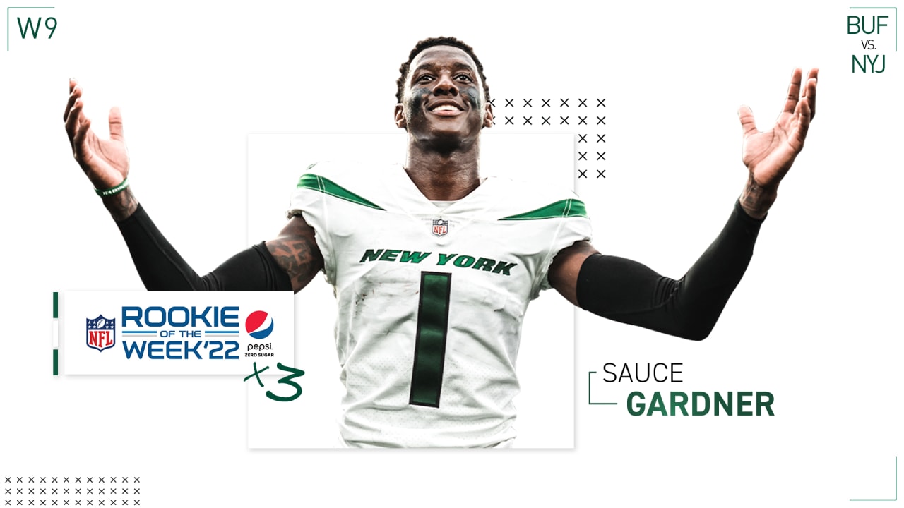 Sauce Gardner gives Jets incredible 6th straight Pepsi Rookie winner