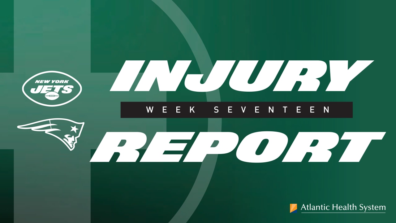 Jets Injury Report Week 17 At Patriots Friday