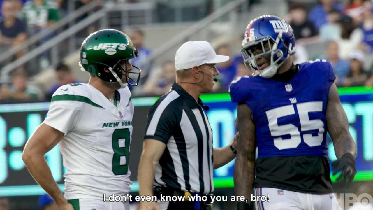 Aaron Rodgers Trash Talking with Giants During Preseason Game