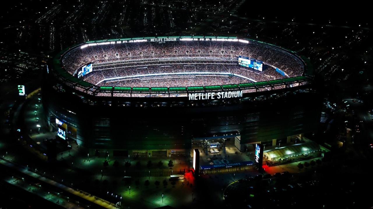 MetLife Stadium New York Jets Aerial Poster - the Stadium Shoppe