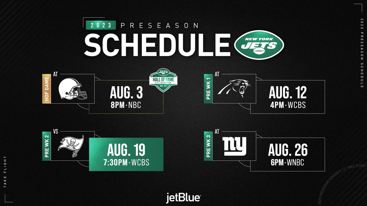 2023 New York Jets Preseason Schedule Complete schedule, tickets and