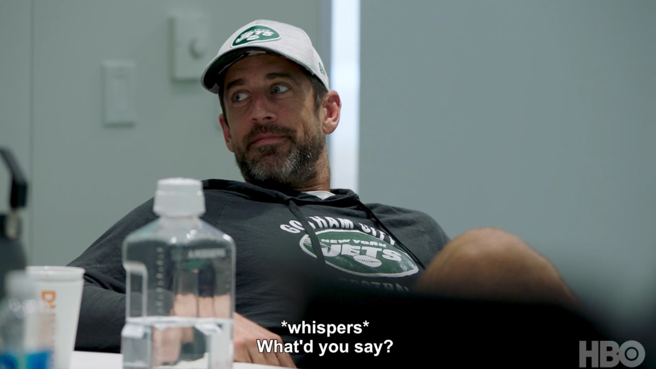 Fellow Jets Qbs Critiquing Aaron Rodgers Play Fakes Hard Knocks