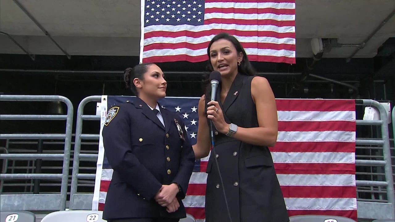 Watch: Fans Sing National Anthem Along With NYPD Officer At Jets-Ravens Game