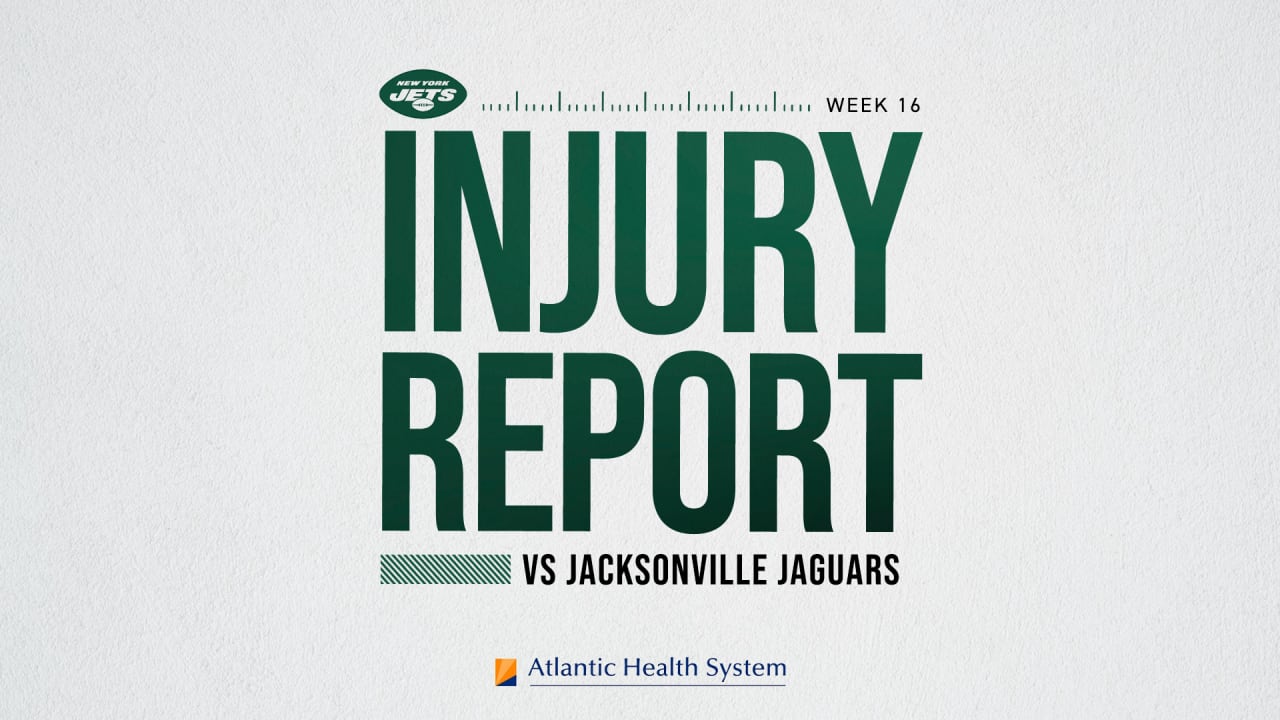 Jaguars-Jets inactives: What NFL injury report says and who is not playing  in Week 16 - DraftKings Network