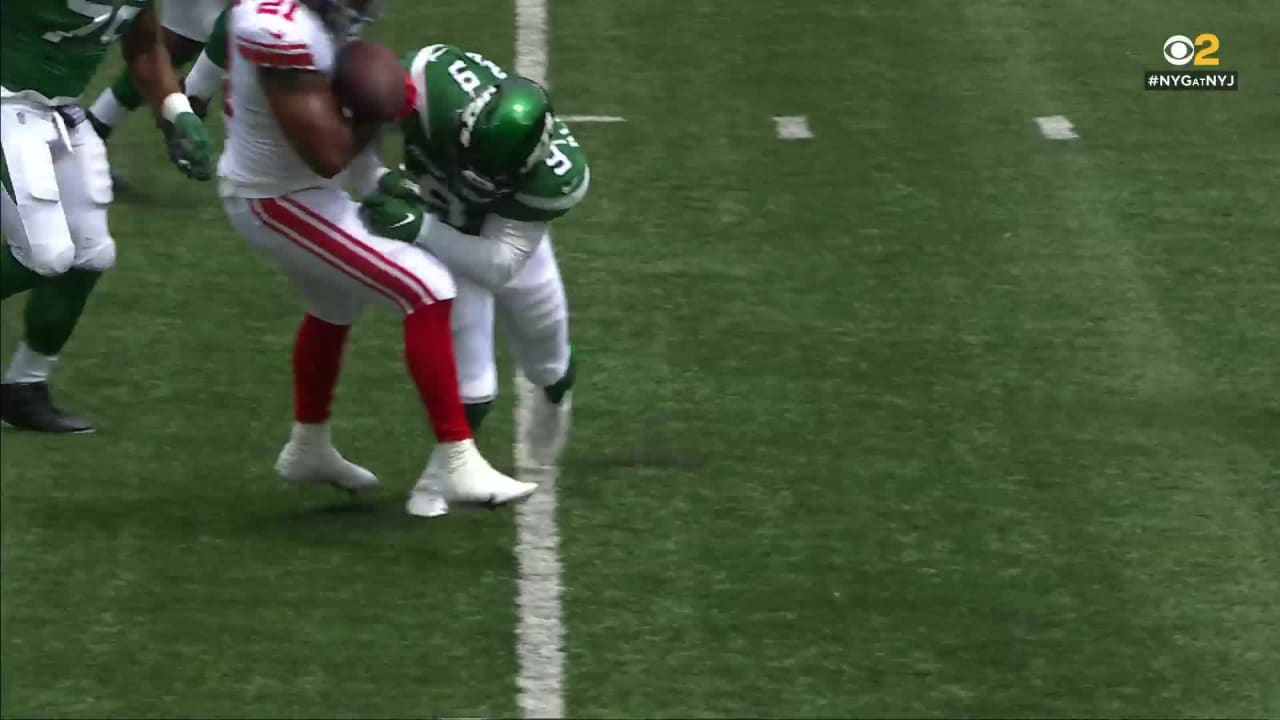 Jets' Randall Cobb fined for huge hit on Giants player in preseason game