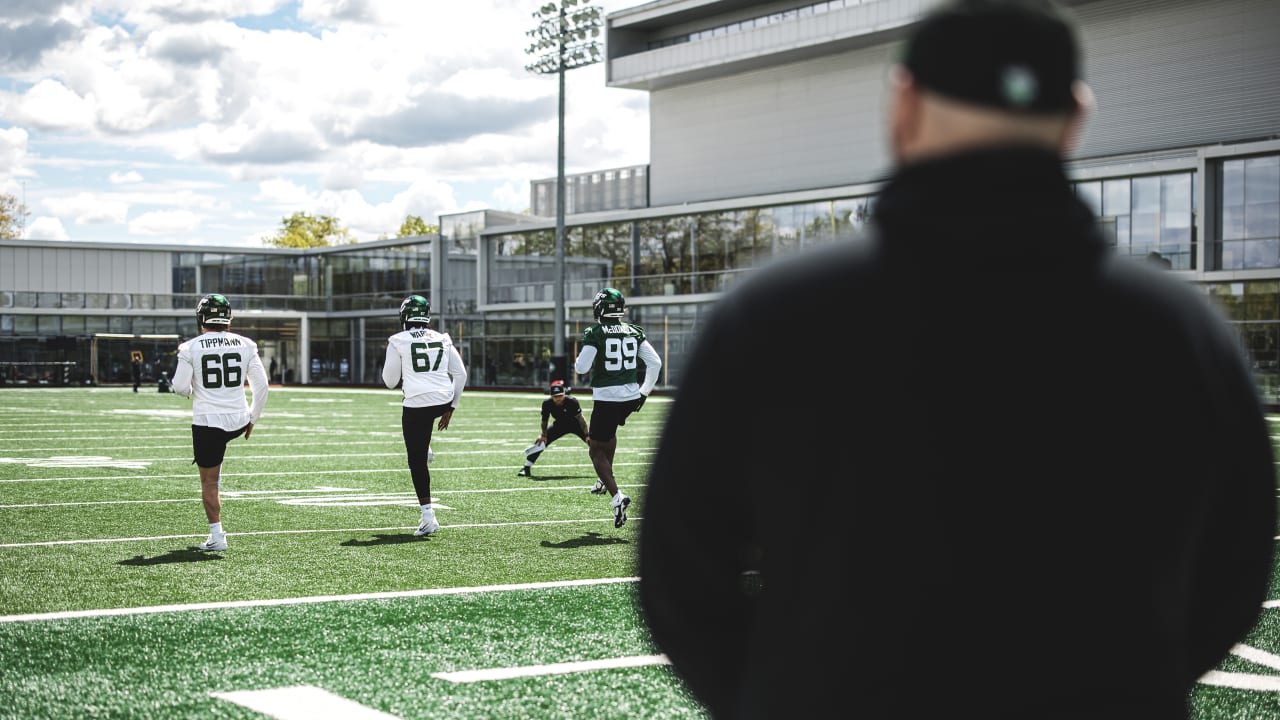 Will McDonald, Joe Tippmann Say Day 1 of Jets Rookie Minicamp Was 'Great'