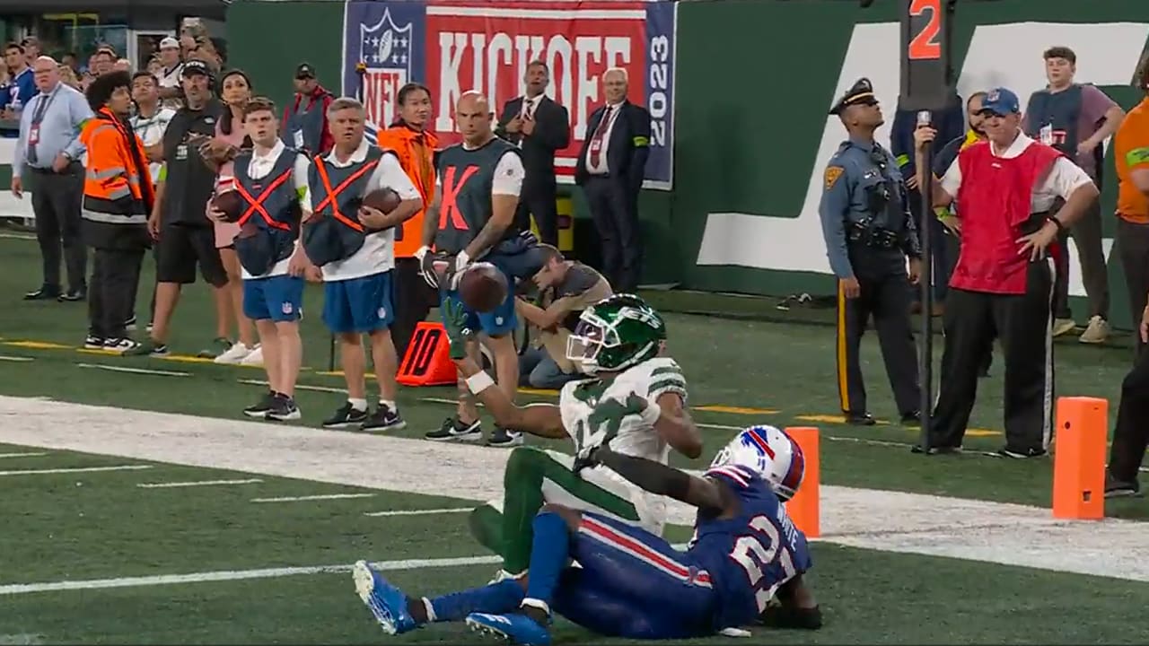 Catch of the year? Garrett Wilson makes unreal touchdown grab vs. Bills