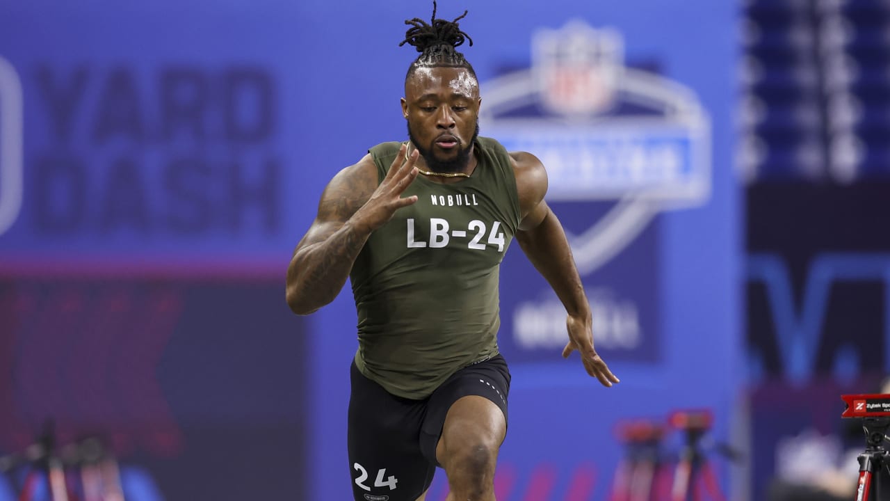 2023 NFL Combine Highlights Top 5 Fastest 40Yard Dash Runs by Linebackers