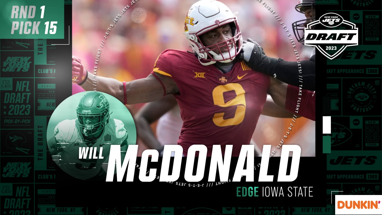 2023 NFL Draft: Edge Will McDonald, Iowa State, Round 1, Pick 15