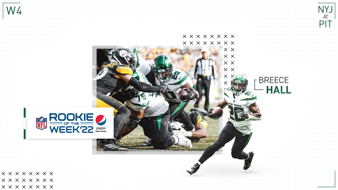 Jets Rb Breece Hall Named Nfl S Pepsi Zero Sugar Rookie Of The Week