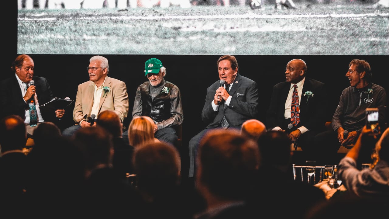 NY Jets legends Matt Snell Don Maynard Joe Namath Weeb Ewbank