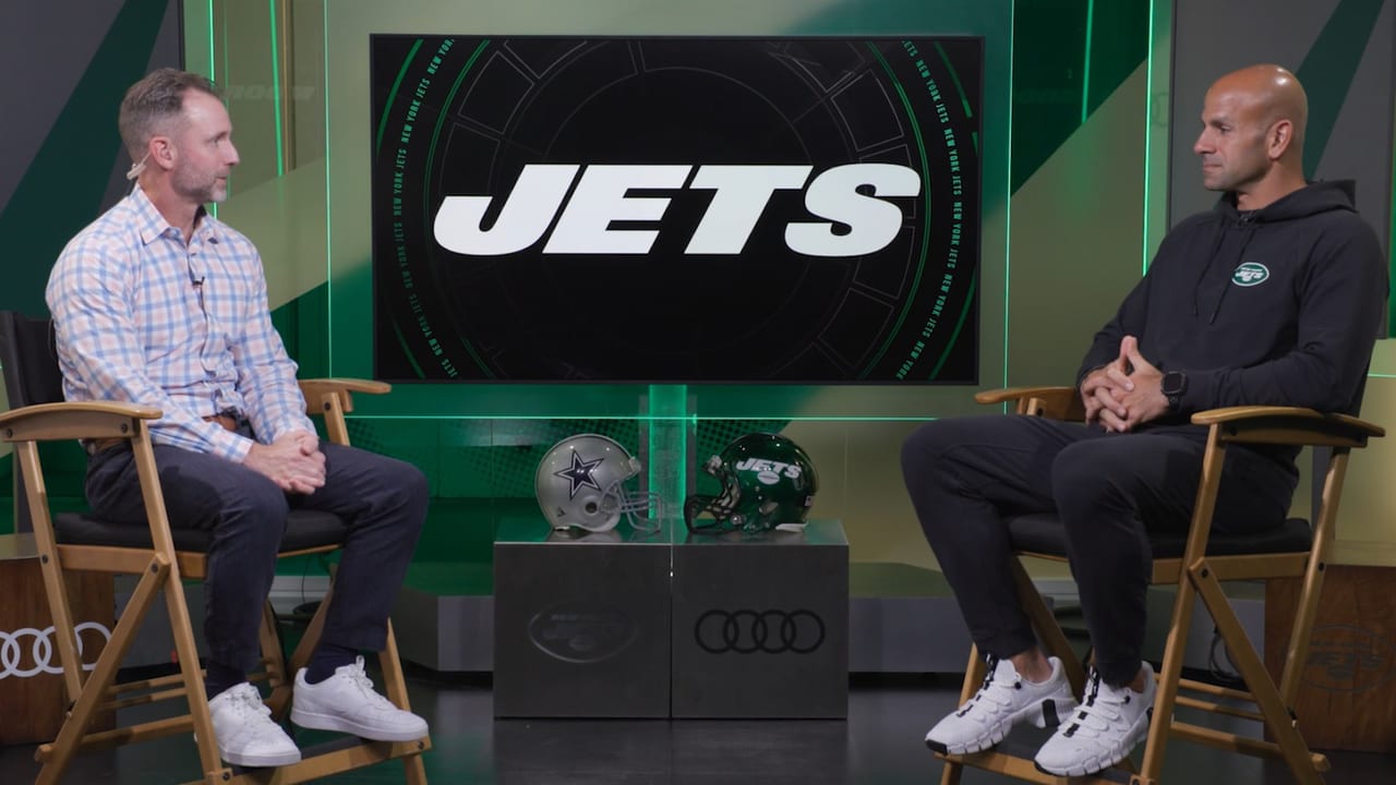 Robert Saleh Interview Jets at Cowboys Week 2