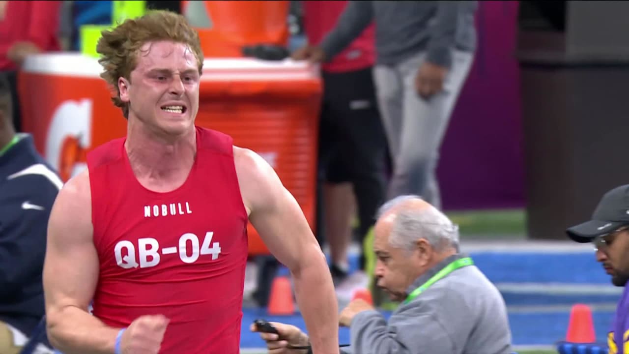 QB Max Duggan (TCU) Runs a 4.52-Second 40-Yard Dash at the 2023 NFL Combine