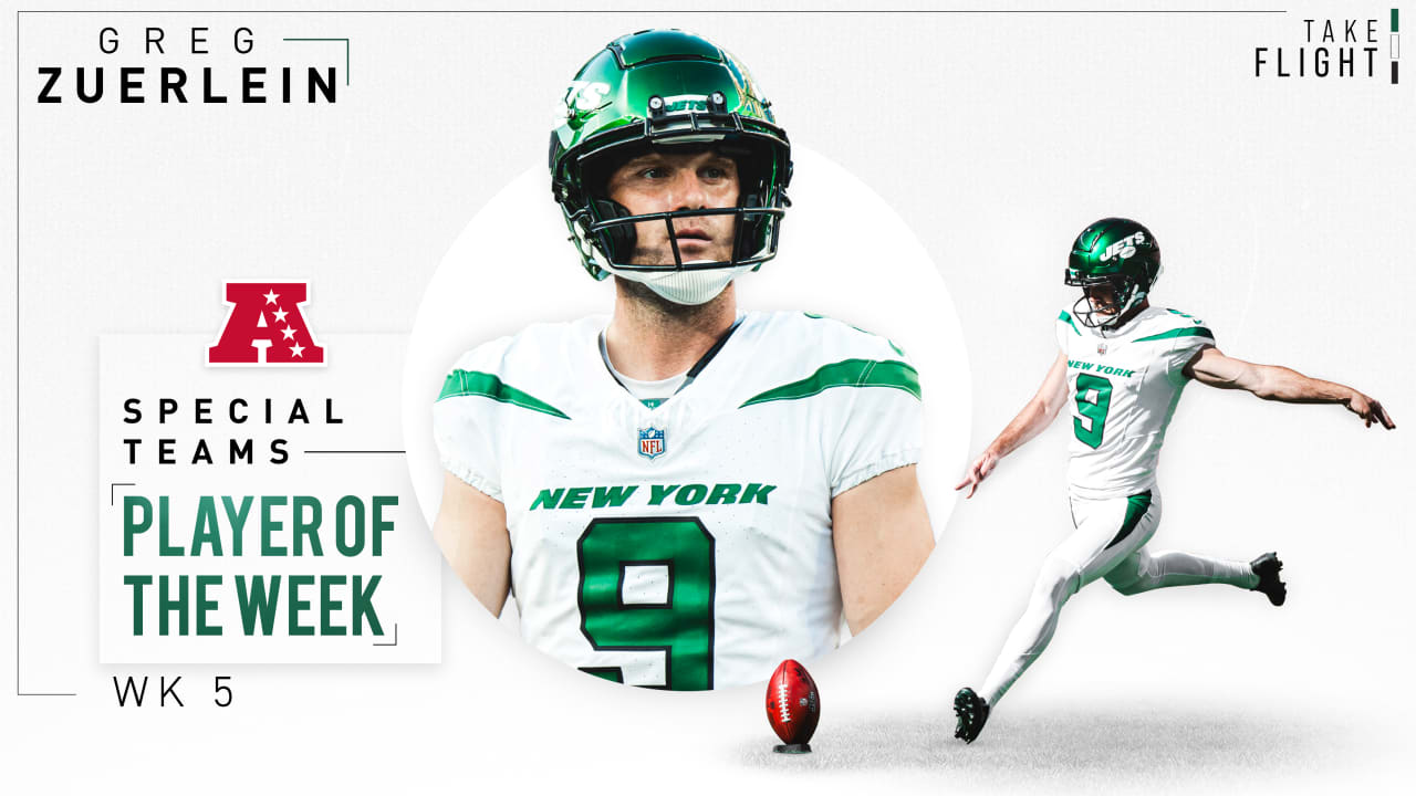 Jets Greg Zuerlein Named AFC Special Teams Player of the Week