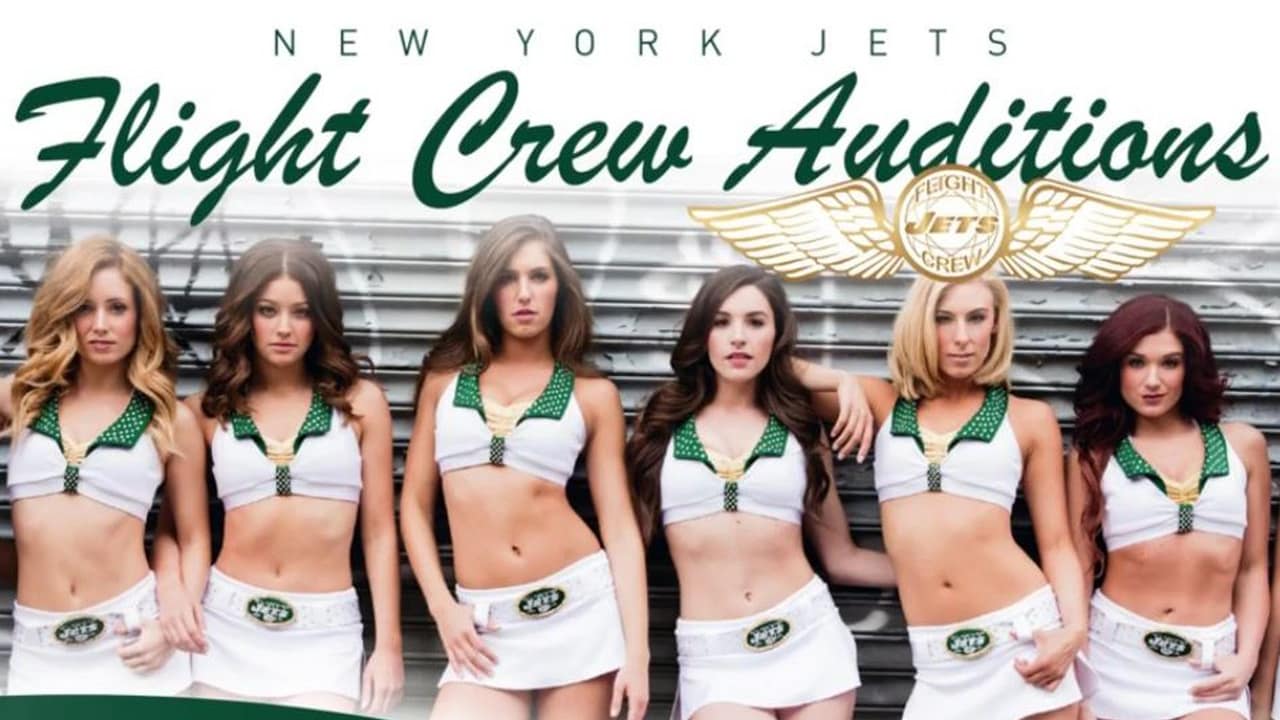 New York Jets Flight Crew Cheerleaders perform during the National