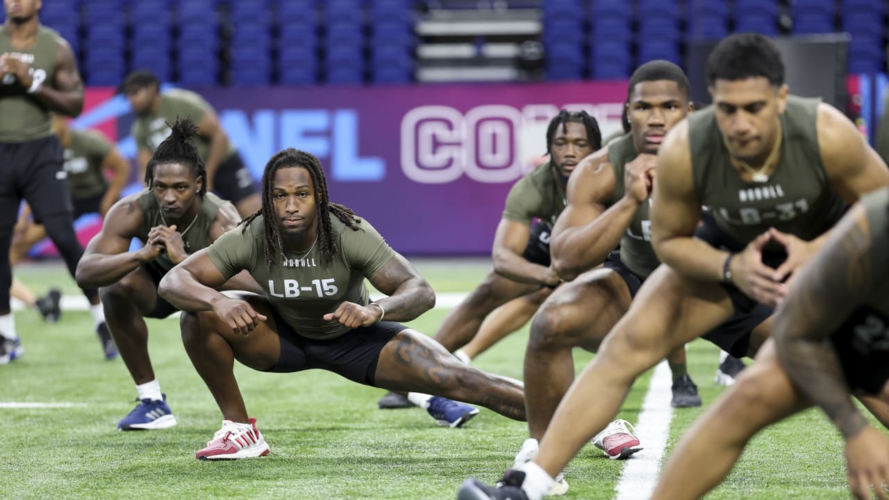 Arizona State defensive back Jack Jones runs a drill during the NFL  football scouting combine, Sunday, March 6, 2022, in Indianapolis. (AP  Photo/Darron Cummings Stock Photo - Alamy