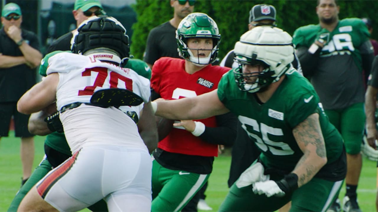 Aaron Rodgers hits Garrett Wilson for viral touchdown catch at Jets  practice as chemistry develops