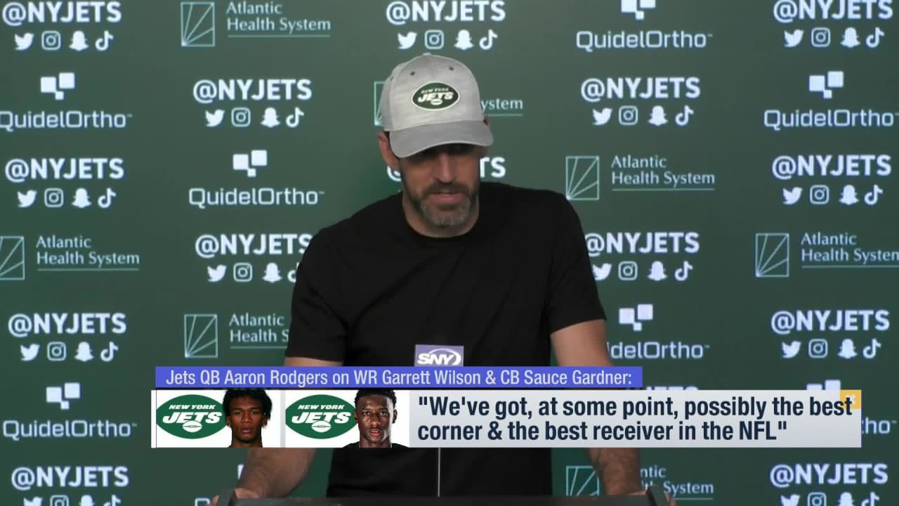 Aaron Rodgers On Garrett Wilson And Sauce Gardner Weve Got At Some