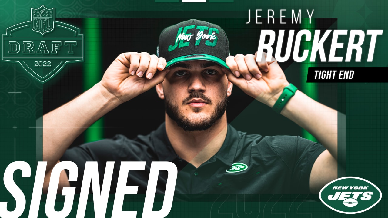 Jets Sign, TE Jeremy Ruckert, Lifelong Fan of Green & White