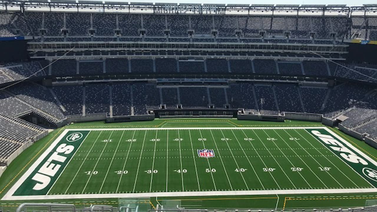 First Look See the New Turf and Jets End Zones at MetLife Stadium