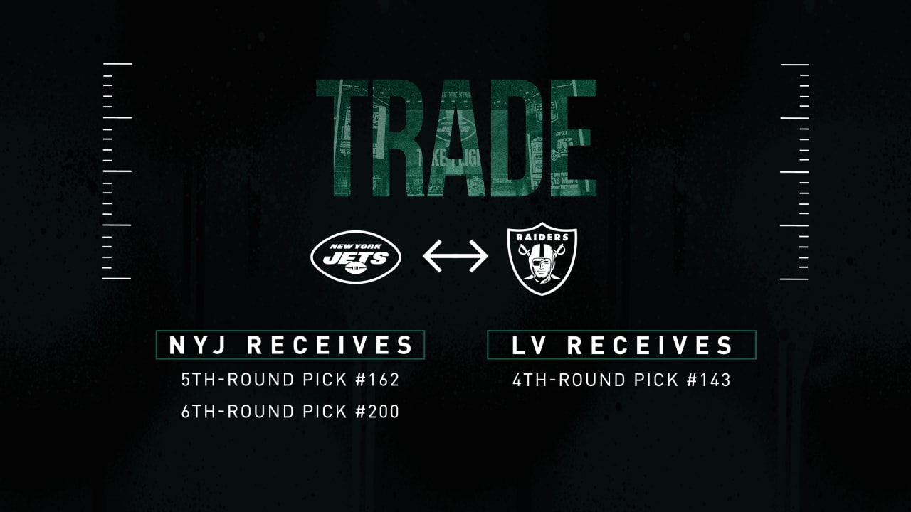 Jets Trade Pick No. 170 to Las Vegas, Get Back Raiders' 6th- and