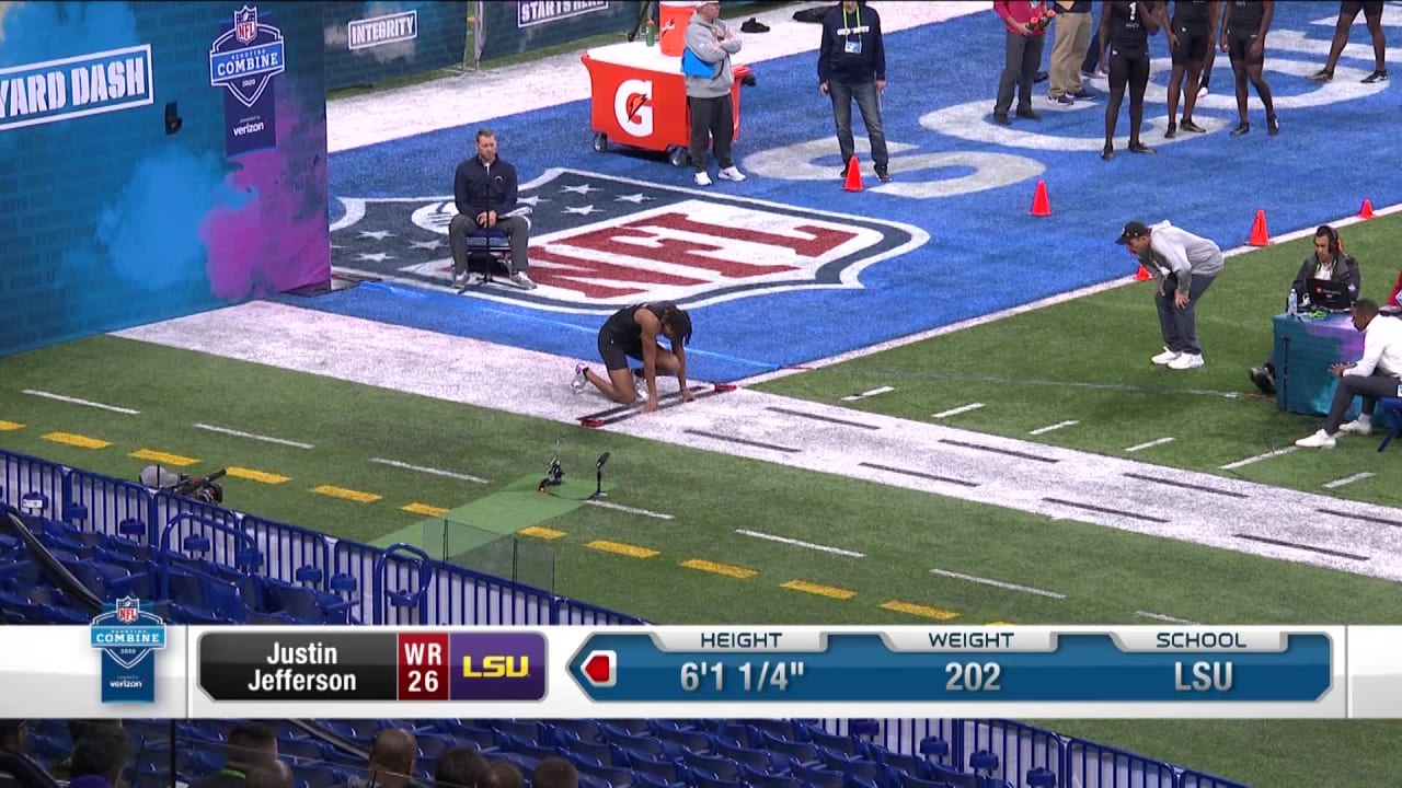 LSU WR Justin Jefferson's 2020 NFL Combine Workout