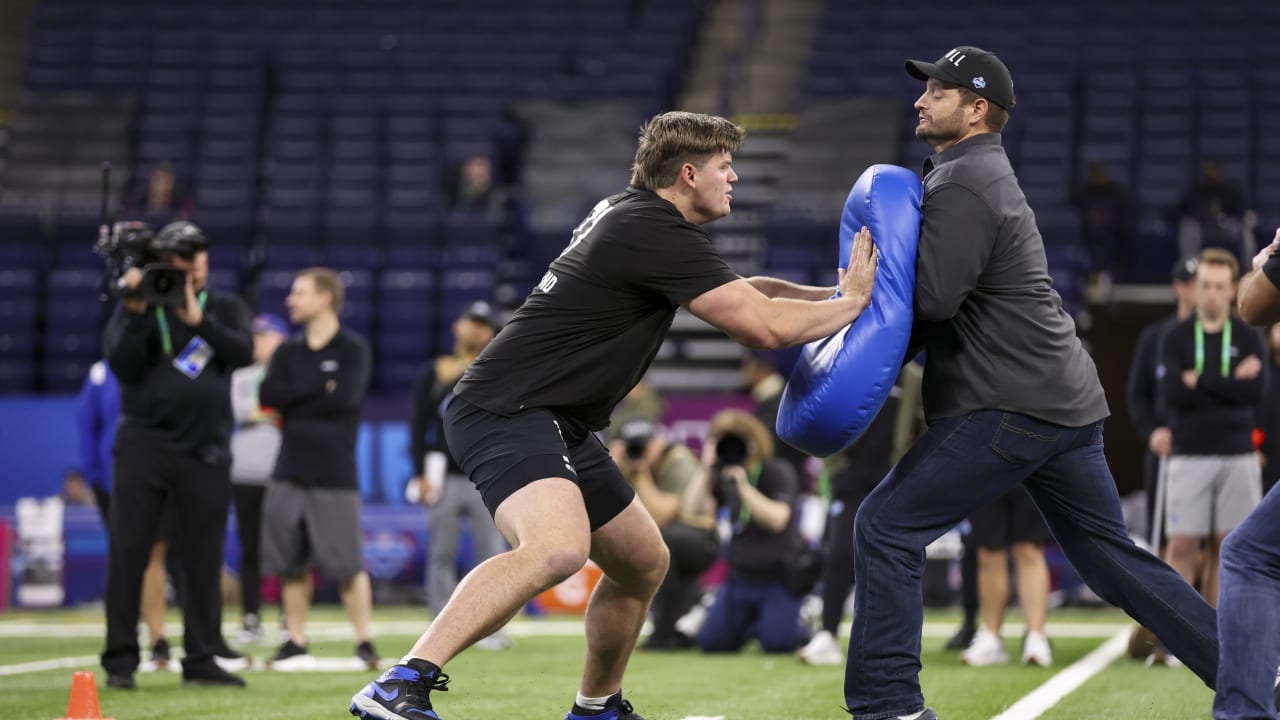 Photos  Top Images of the Offensive Line Workout at the 2023 NFL Combine