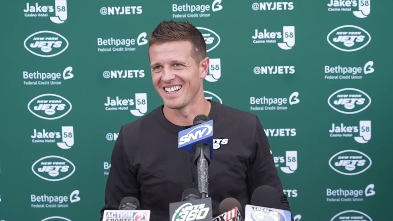 Mike LaFleur Joint Practice Press Conference Jets at Packers (8/19)