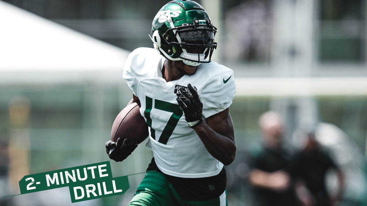 Jets wide receiver Garrett Wilson tweaks ankle at practice