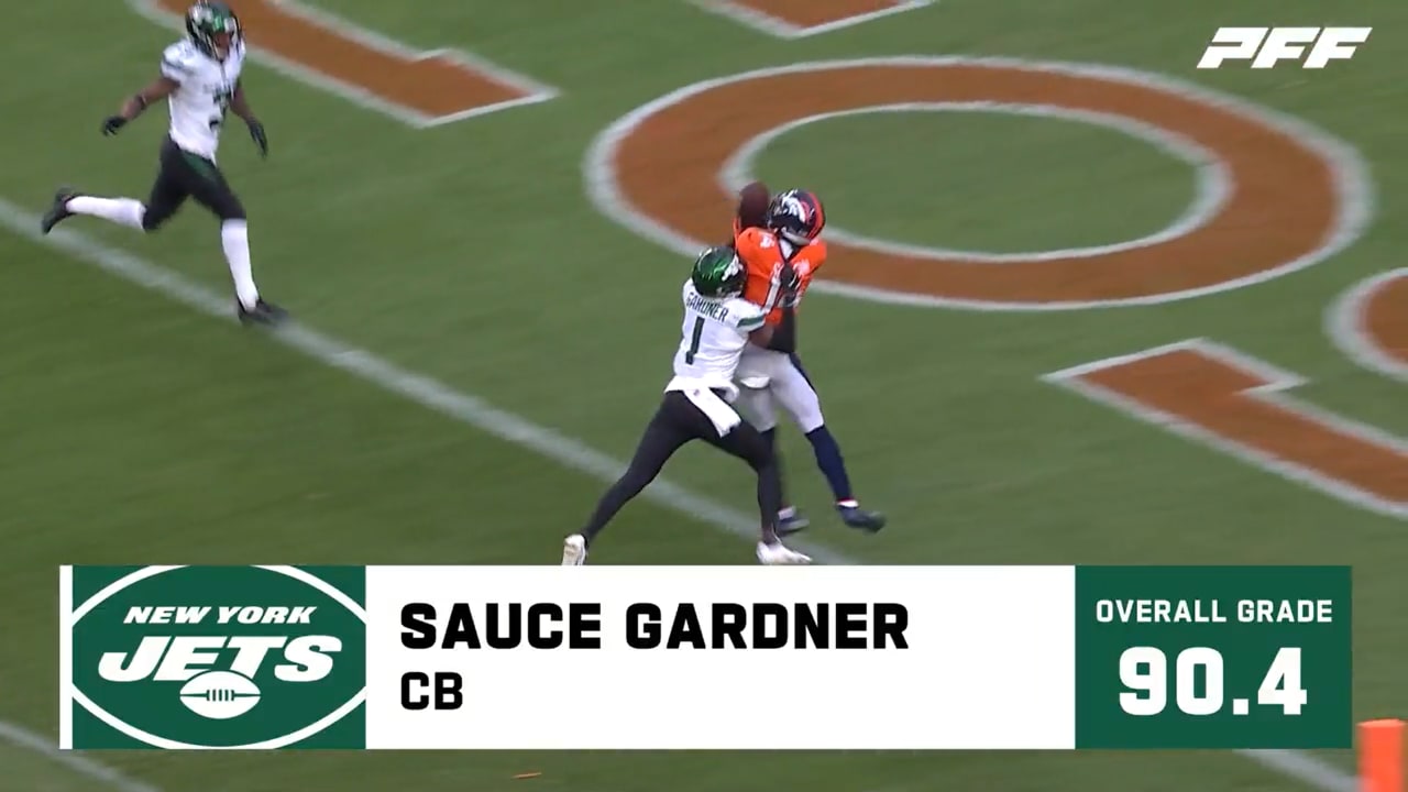 Sauce Gardner, Garrett Wilson Ranked in the Top 3 of PFF's List of Top