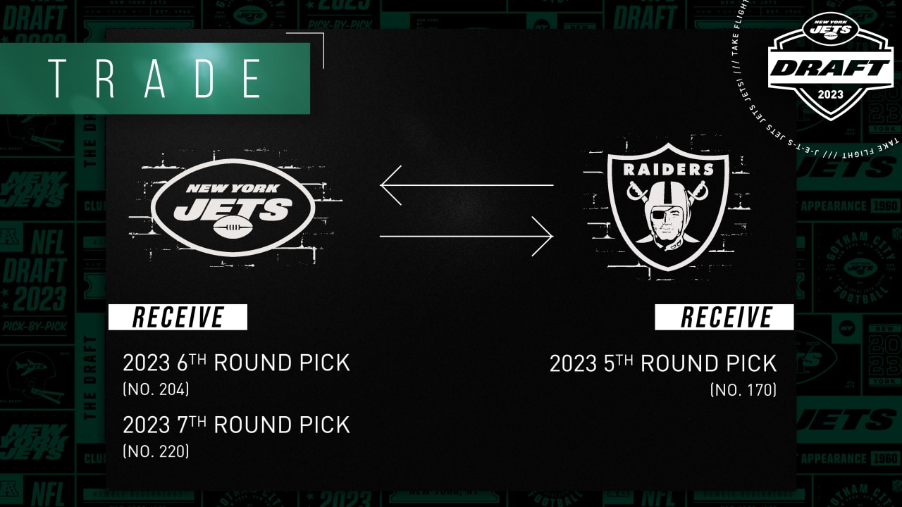 Jets Trade Pick No. 170 to Las Vegas, Get Back Raiders' 6th and 7th