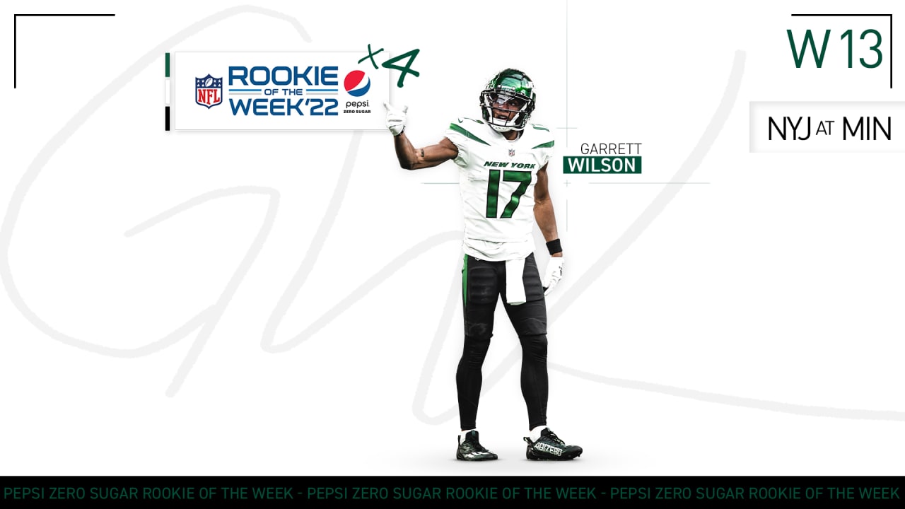 Jets WR Garrett Wilson Named NFL’s Pepsi Zero Sugar Rookie of the Week