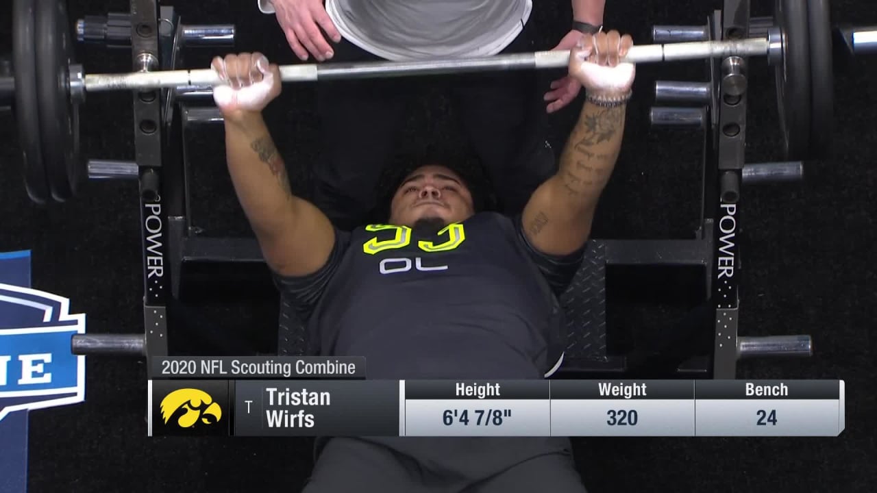 Iowa OT Tristan Wirfs posts record-breaking NFL combine workout