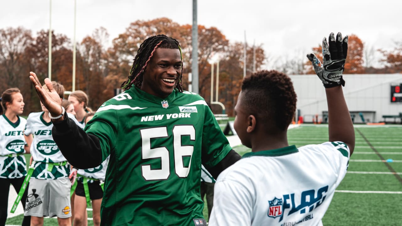 Gallery  Jets Players Get On the Field with Local Sixth Graders at Play 60  Flag Football Event