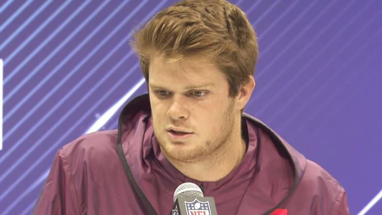Sam Darnold Nfl Combine 2025 Brier Claudia