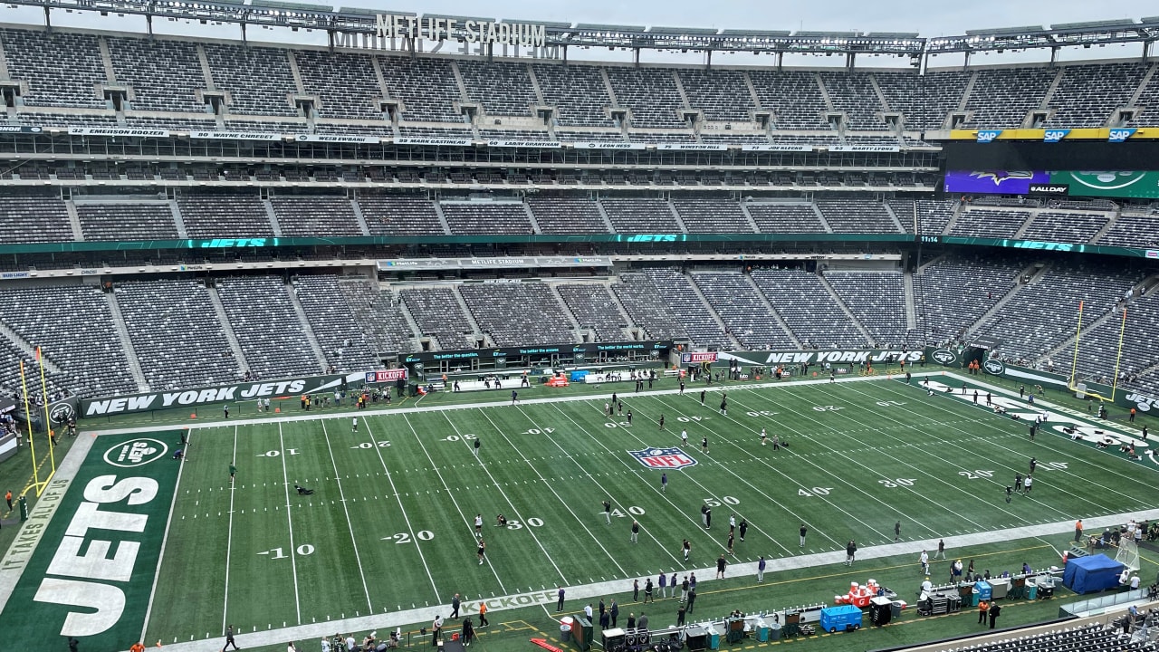 Game ball from opening kickoff at New Meadowlands Stadium