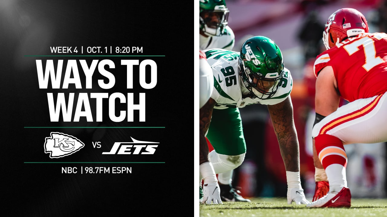 New York Jets vs. Kansas City Chiefs Ways to Watch, Listen and Follow