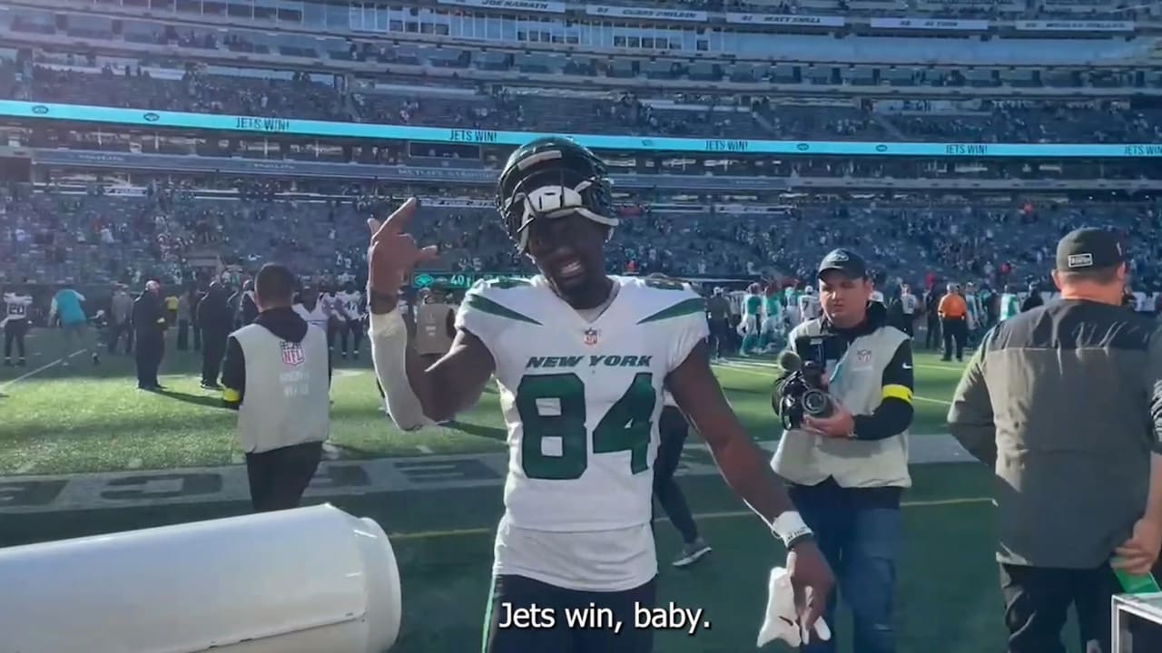 Jets Win Cam  Celebrating the Home Win Over the Bears