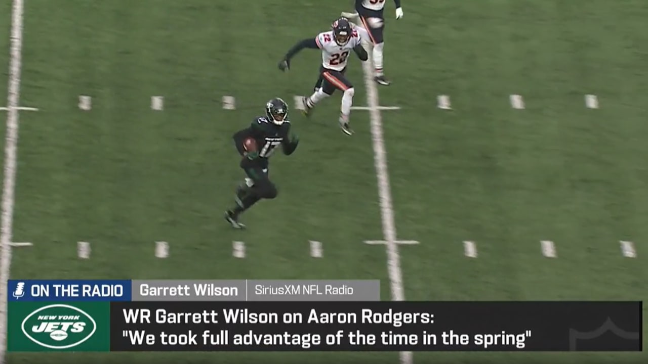 Garrett Wilson Talks Aaron Rodgers And Zach Wilson