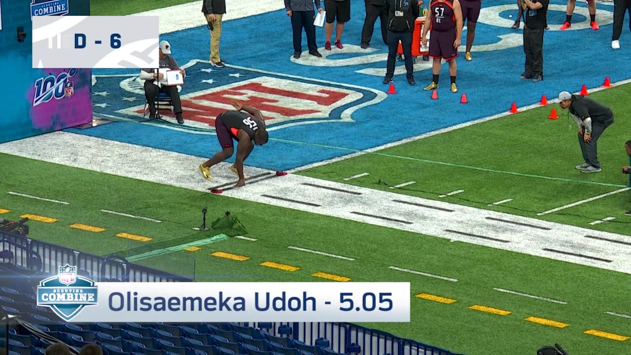 NFL Combine 10 Fastest OL in the 40Yard Dash