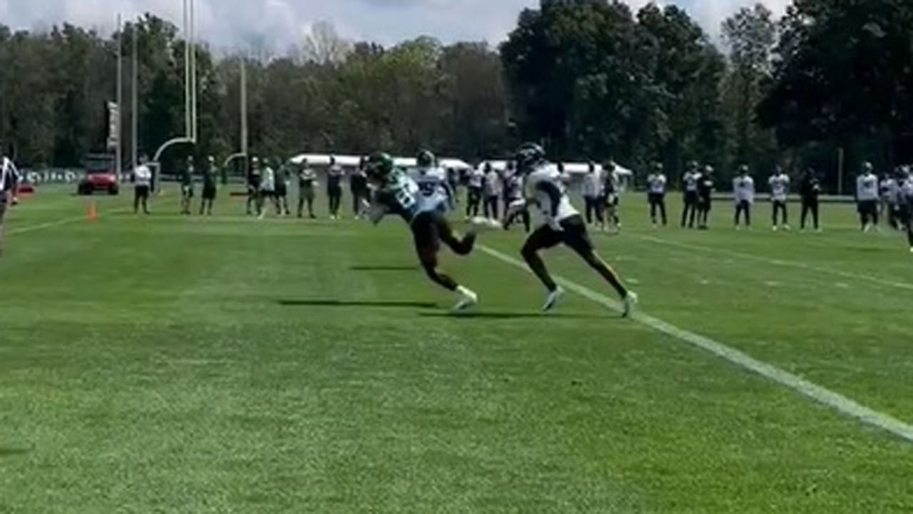 Jets Training Camp Highlight | Joe Flacco to a Diving Corey Davis for a TD