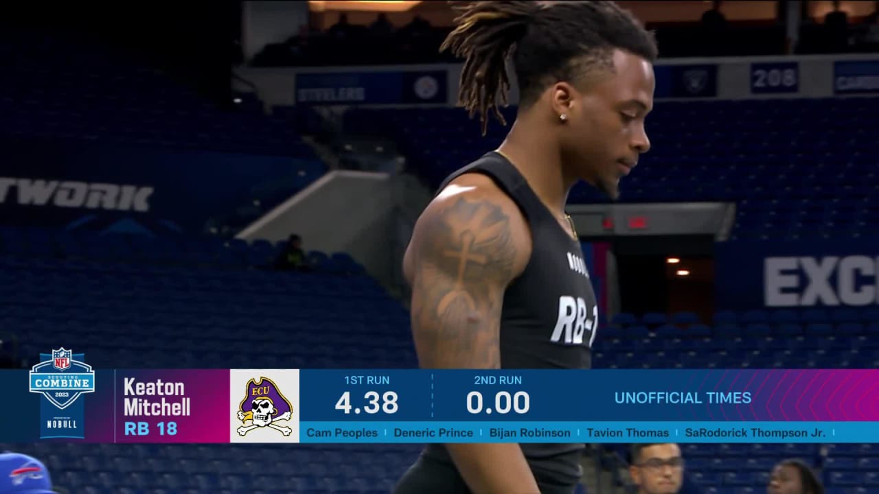 RB Keaton Mitchell (East Carolina) Runs a 4.37Second 40Yard Dash at