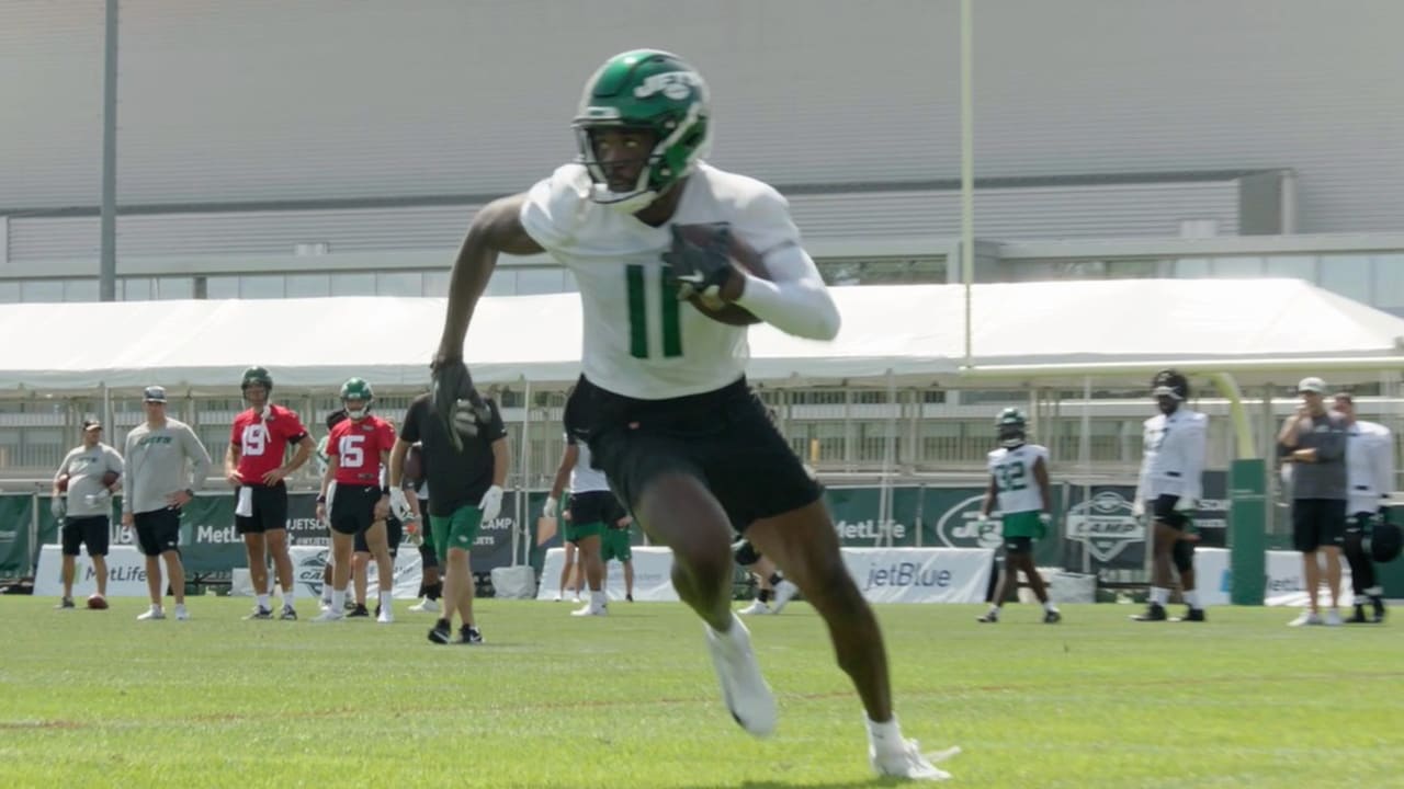 WATCH: NY Jets WR Denzel Mims makes highlight-reel catch in practice